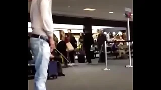 Male lead Bronson Pelletier d. peeing there airport