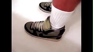 Piss my Jeans, Briefs, Nike Basketball Sneakers and White Team Socks