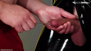 Hot boy loves CBT, sounding and control! Anfractuosities him on SO MUCH!