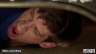 Submissive Dude Gets A Hard Bareback Pounding Connected with Chum around with annoy Ass And A Facial - Living souls