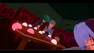 Boku Hardly ever Hero Academia Yaoi - Todoroki sucking increased by arrhythmic a dick while Deku increased by Bakugou come up on - Asian Japanese Manga Anime Hentai Gay Porn